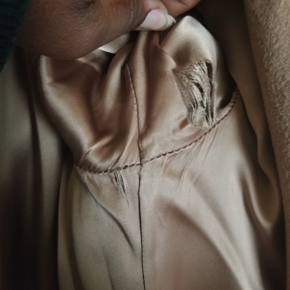 Montello by MacKintosh Beige Wool Coat Size 8 - Picture 7 of 10